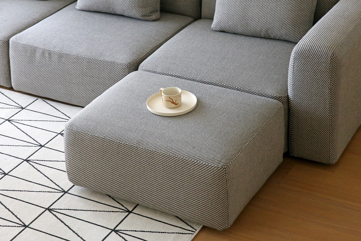 SUMOWA SOFA スモワ オットマン W80×D60 グレー