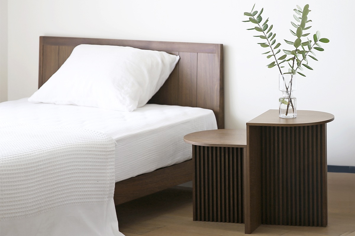 THOMSON BED ダブル ウォルナット