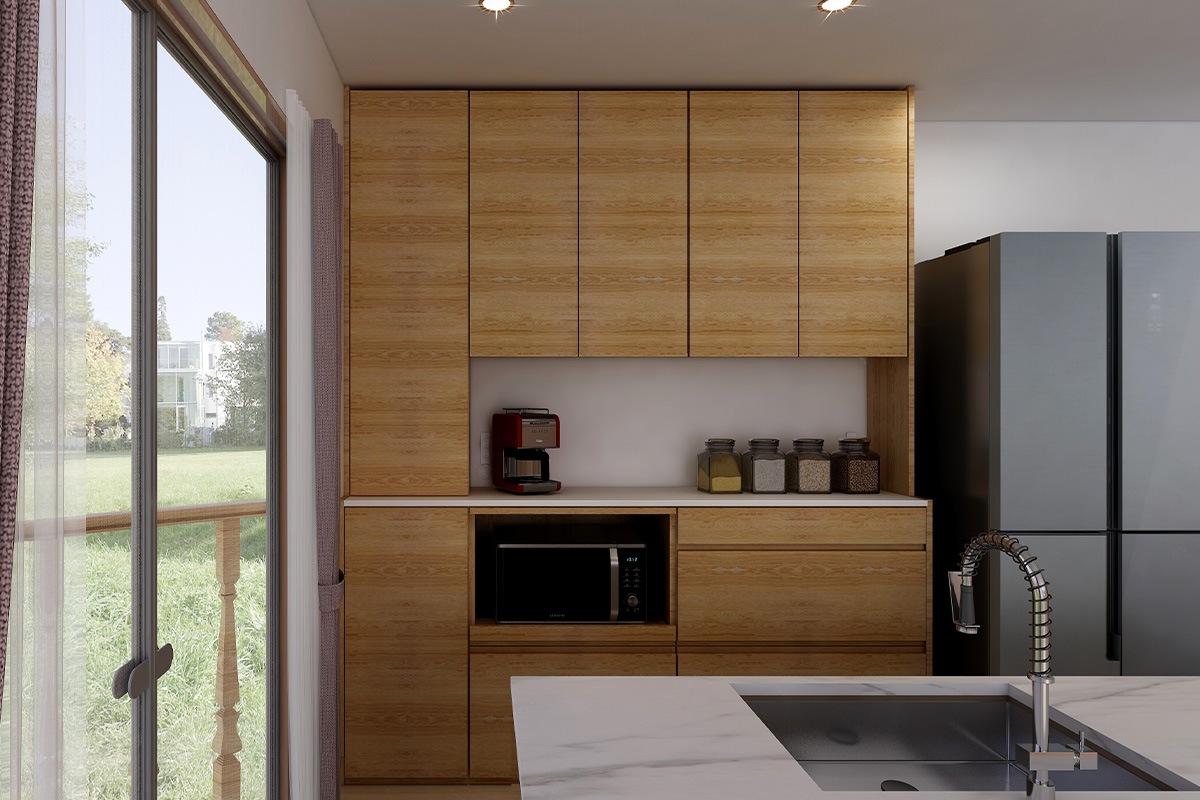 HARVEST ハーベスト【壁面タイプ】set 33【幅196～214cm】オーク/ウォルナット