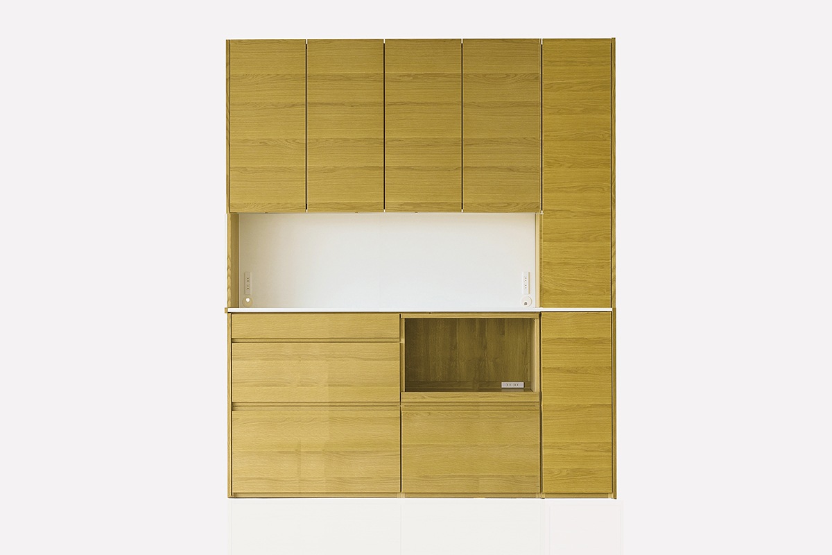 HARVEST ハーベスト【壁面タイプ】set 33【幅196～214cm】オーク/ウォルナット