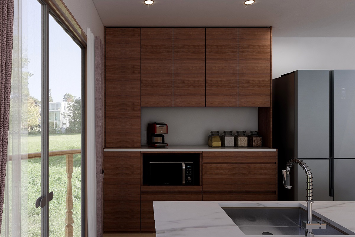 HARVEST ハーベスト【壁面タイプ】set 33【幅196～214cm】オーク/ウォルナット