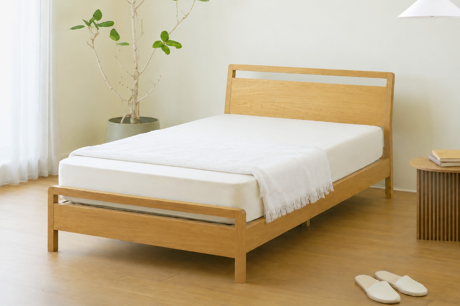 MARK BED マーク セミダブル オーク