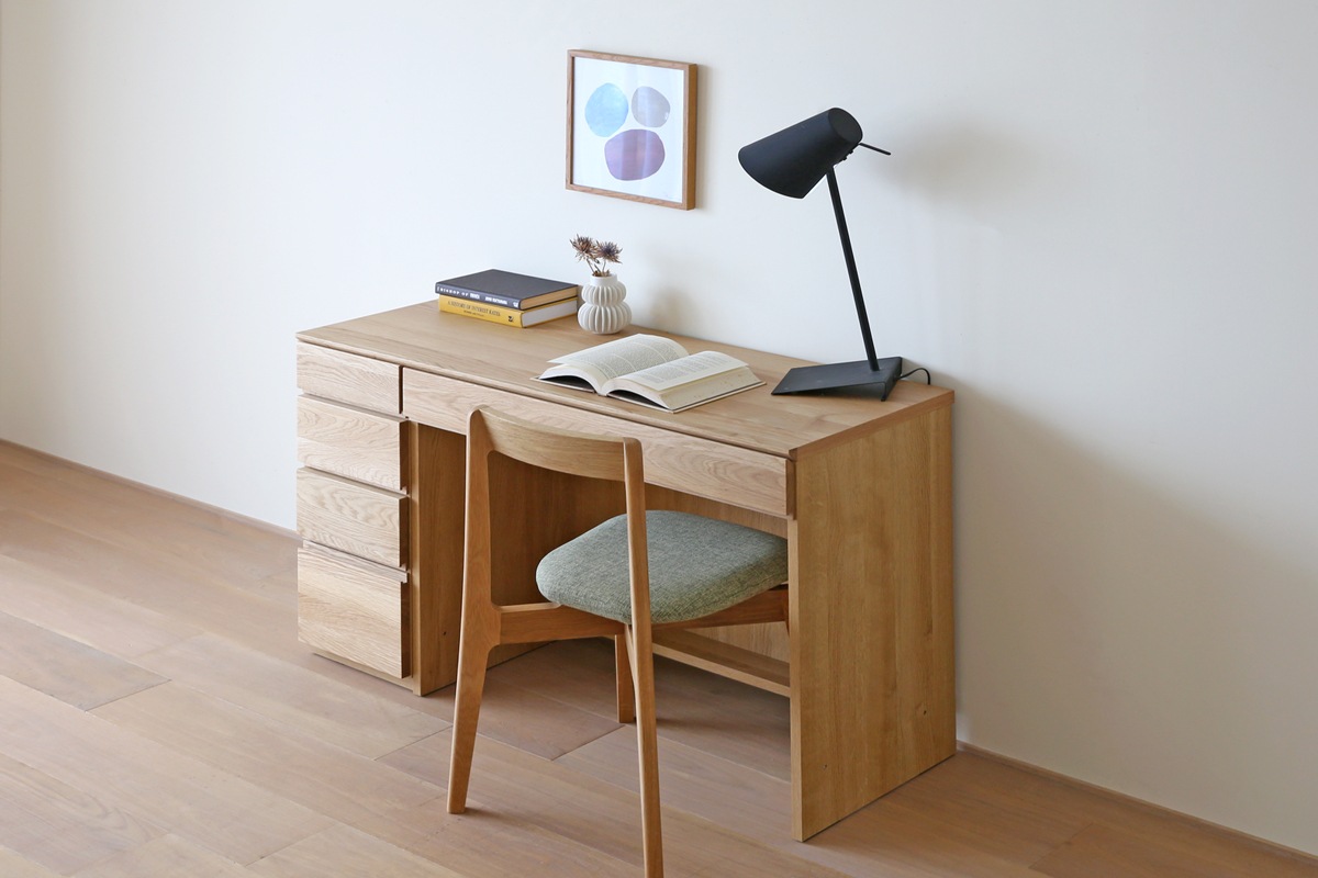 ASTER 120天板 + 30チェスト + 90デスク ※スツール別売 オーク