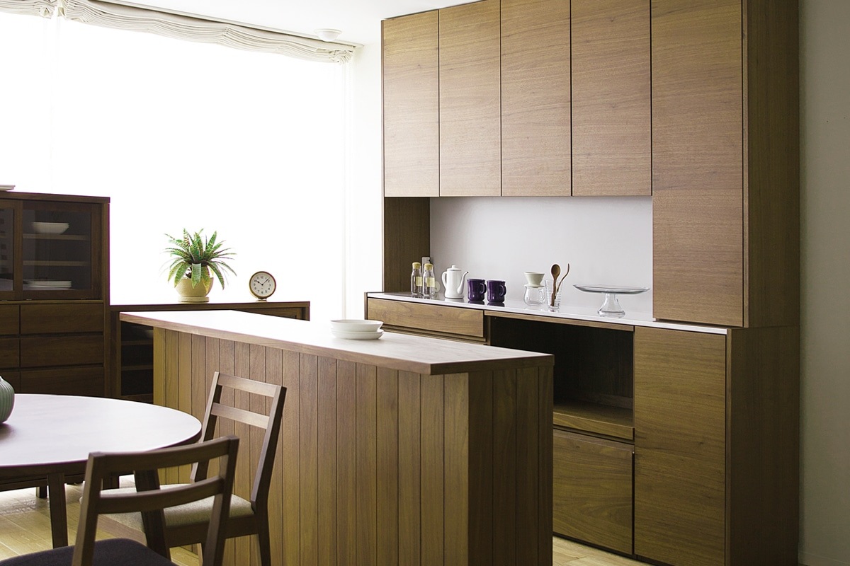 HARVEST ハーベスト【壁面タイプ】set 34【幅196～214cm】オーク/ウォルナット