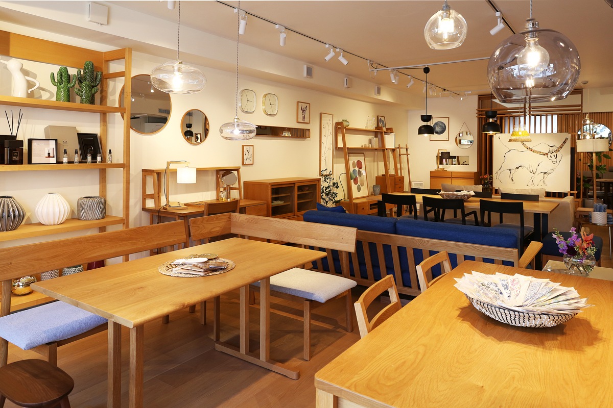 ARCO DINING TABLE オーク グレー塗装