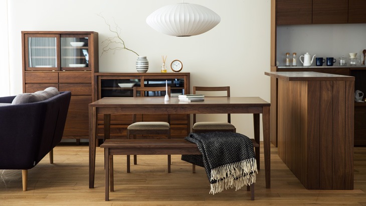 PLAIN BENCH ウォルナット【受注生産品】