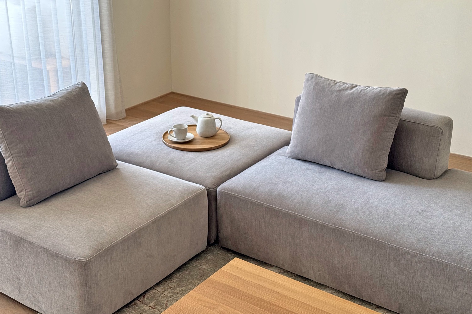 SUMOWA SOFA スモワ 追加クッション ライトグレー