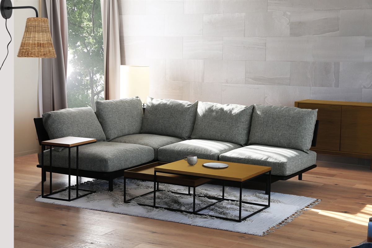 MOLEN SOFA 2人掛け オーク 黒塗装【受注生産】