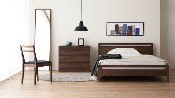 【廃番20%OFF】MARK BED ワイドダブル オーク