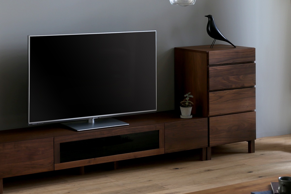 LECCE 50サイドチェスト(D44cm) ウォルナット