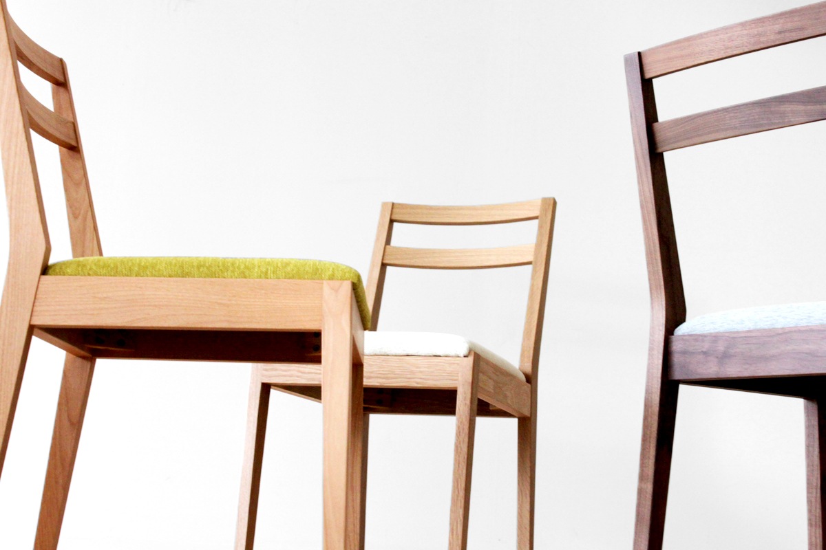 ダイニングセット 4人用 【C12】 MALLOON DINING TABLE + PLAIN CHAIR×4 【在庫品：3営業日以内に発送可】