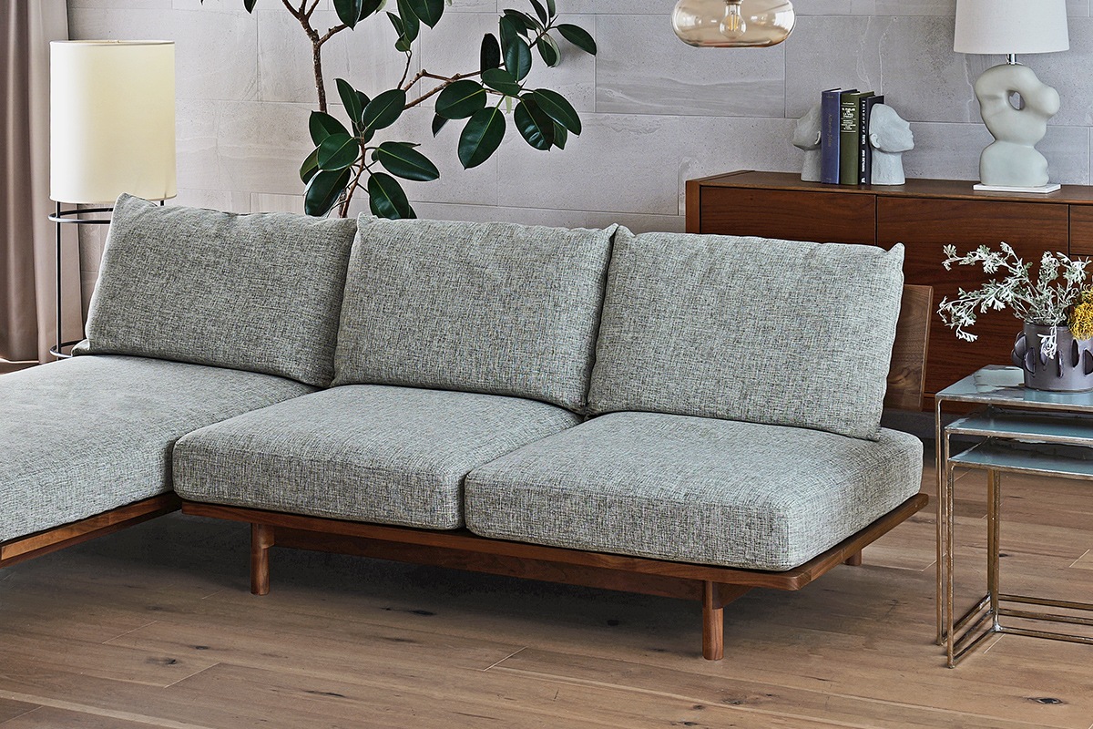 MOLEN SOFA 2人掛け オーク グレー塗装【受注生産】