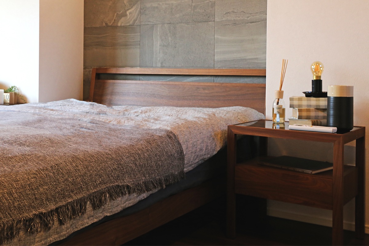 MARK BED セミダブル ウォルナット