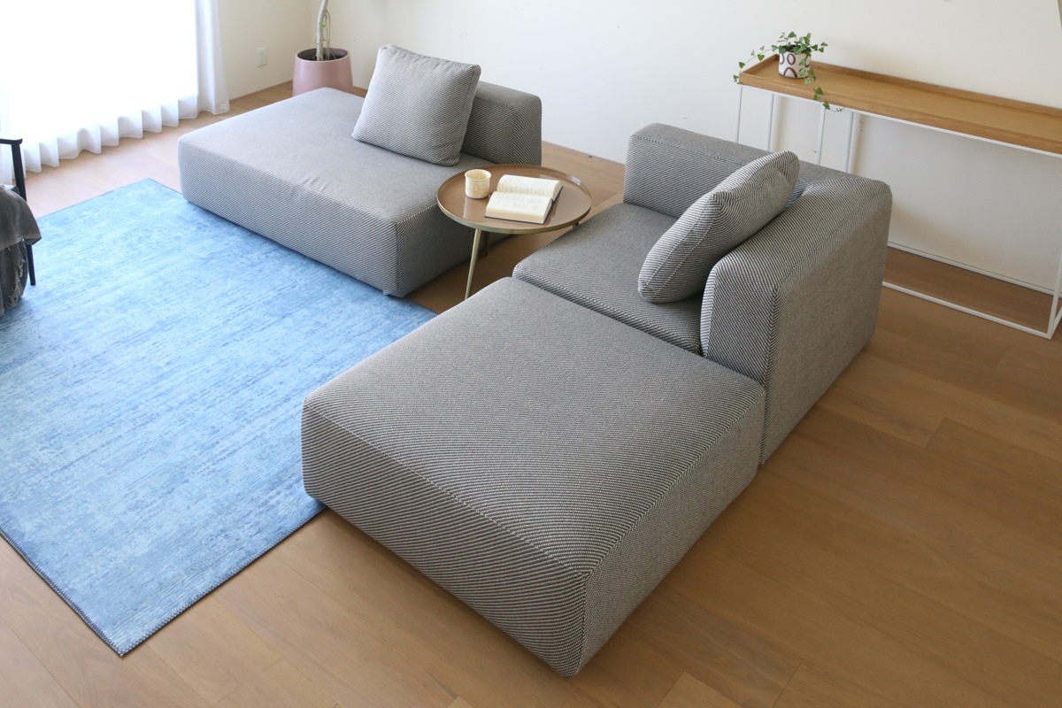 SUMOWA SOFA スモワ 2人掛け(右背もたれ)ライトグレー