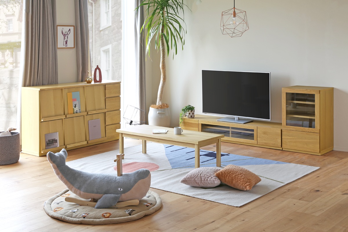 レッチェ 142TVボードOAK 台輪