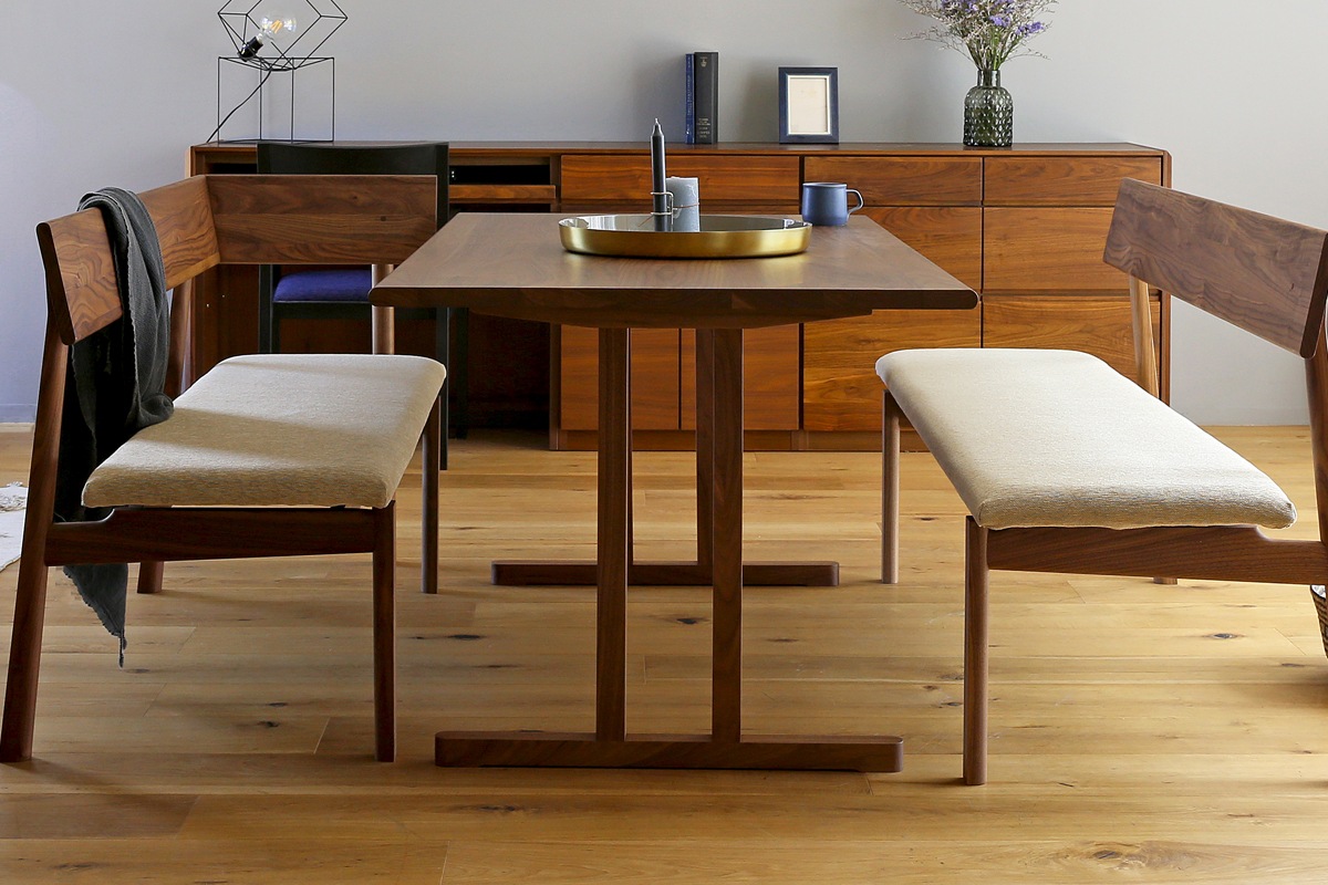 ARCO DINING SOFA オーク 黒塗装【受注生産品】