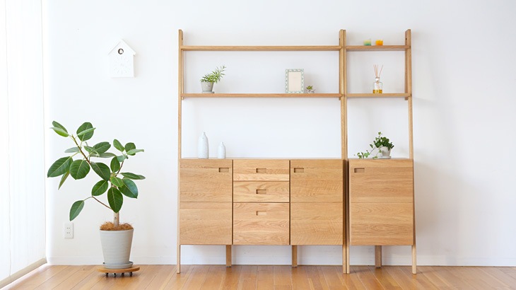 LEIRIA 48サイドボード (左・右開き) オーク