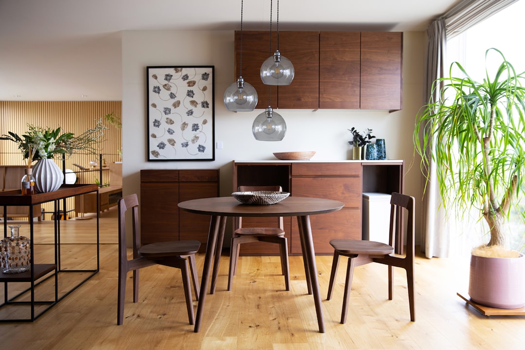 ダイニングセット 4人用 【C10】 MALLOON DINING TABLE + RIALTO CHAIR×4