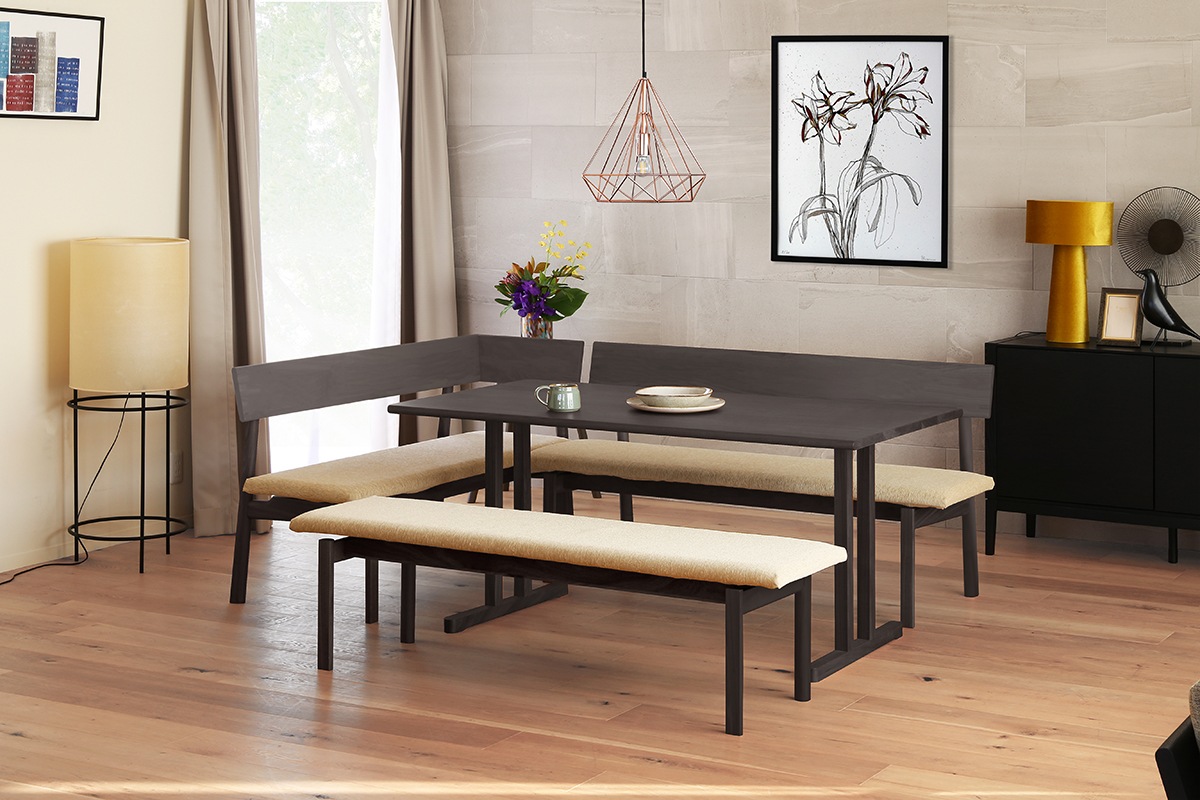 ARCO DINING BENCH オーク グレー塗装【受注生産品】