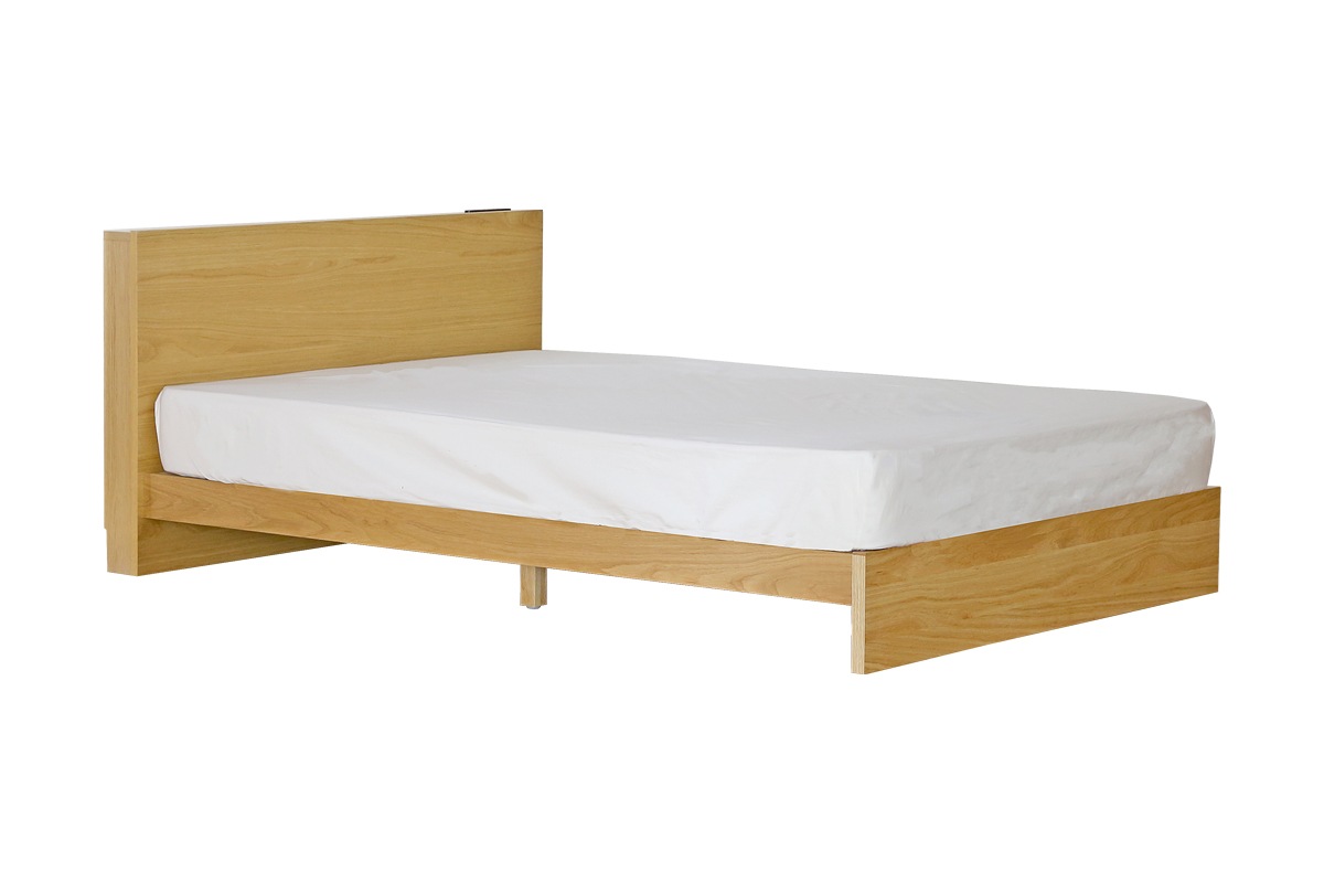 【廃番25％OFF】 MUR BED ダブル オーク