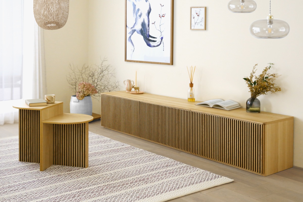 RIB SERIES リブシリーズ 150ローボード ウォルナット