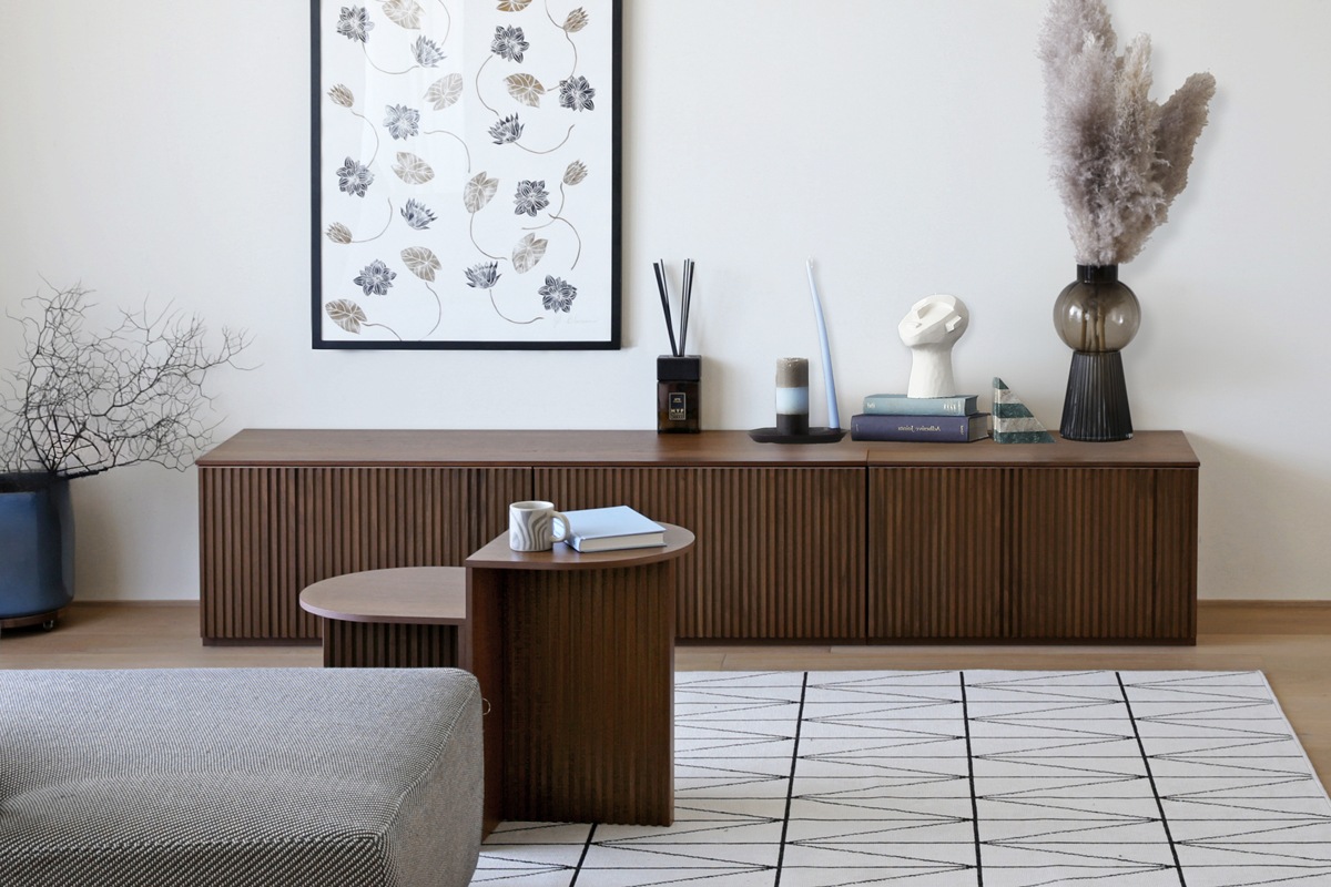 RIB SERIES リブシリーズ 150ローボード ウォルナット