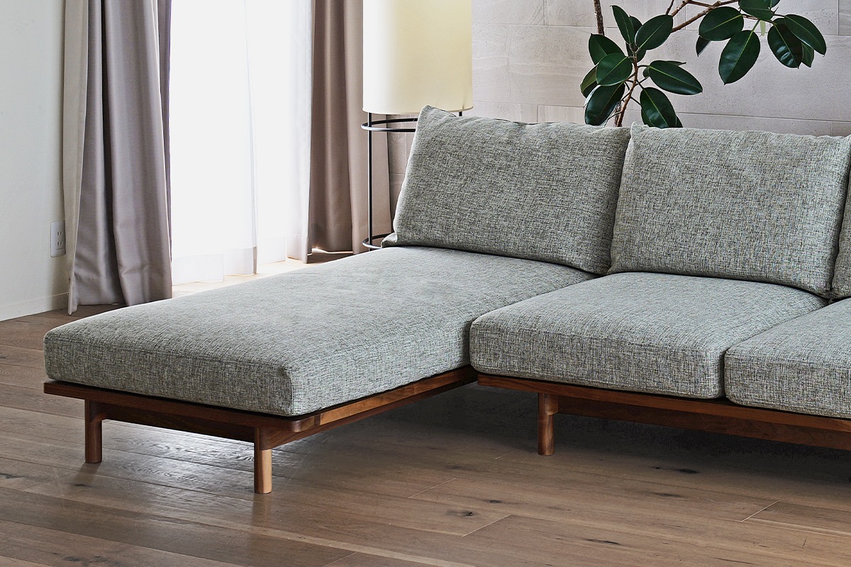 MOLEN SOFA モーレン シェーズロング オーク 黒塗装【受注生産】