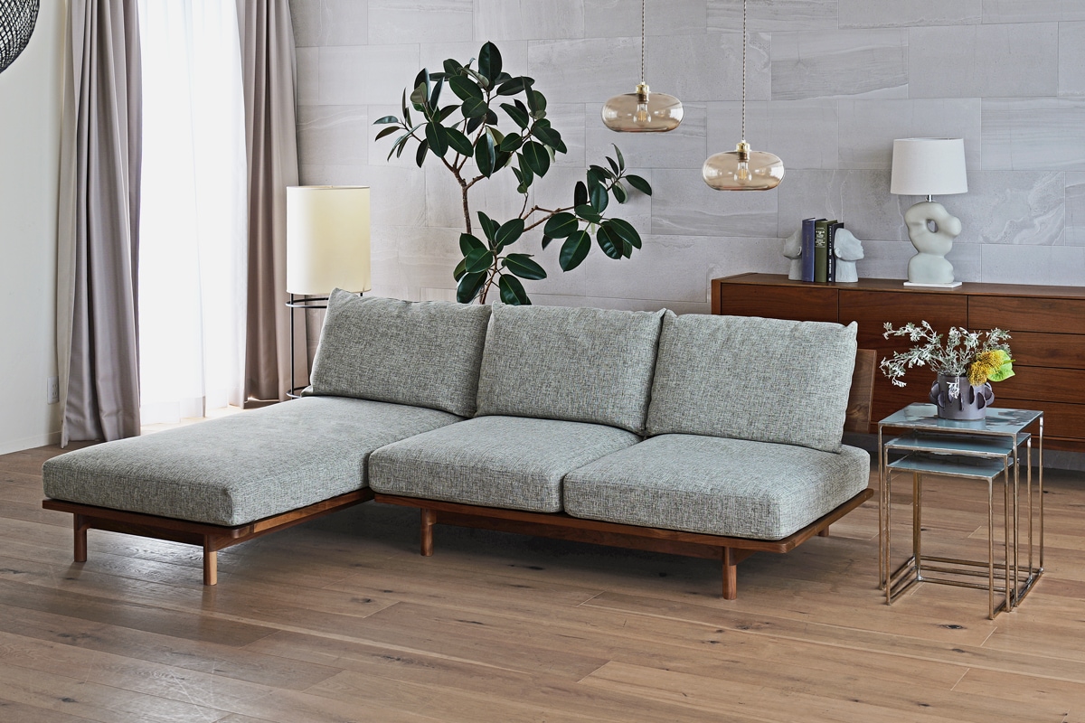 MOLEN SOFA モーレン シェーズロング オーク 黒塗装【受注生産】
