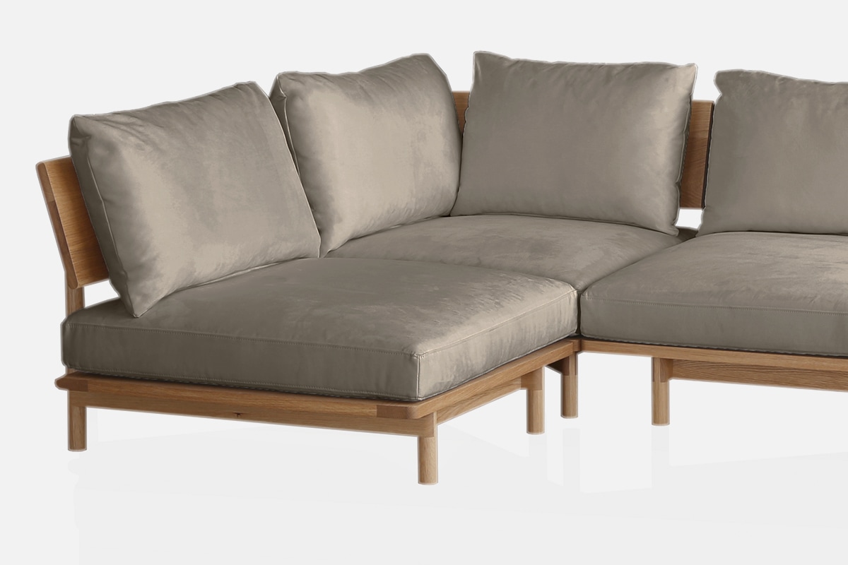 MOLEN SOFA モーレン シェーズロング オーク 黒塗装【受注生産】