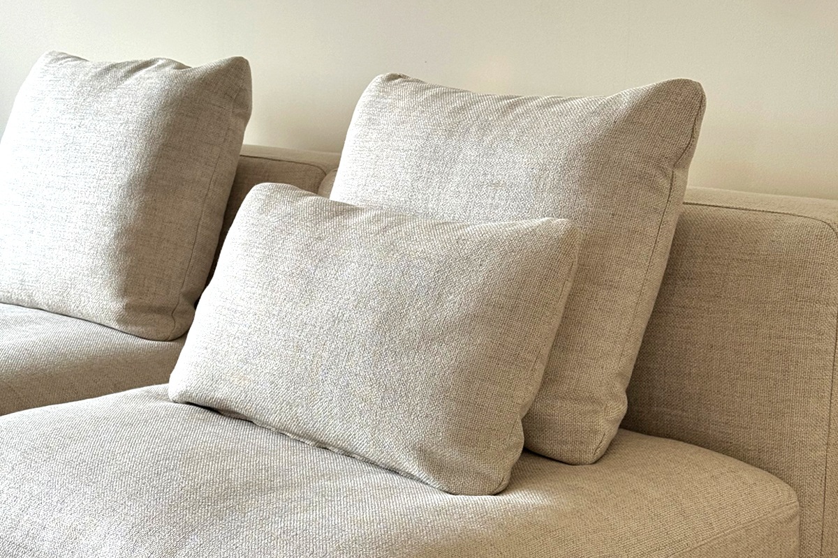 LANA SOFA 1人掛け アイボリー オーク/ウォルナット