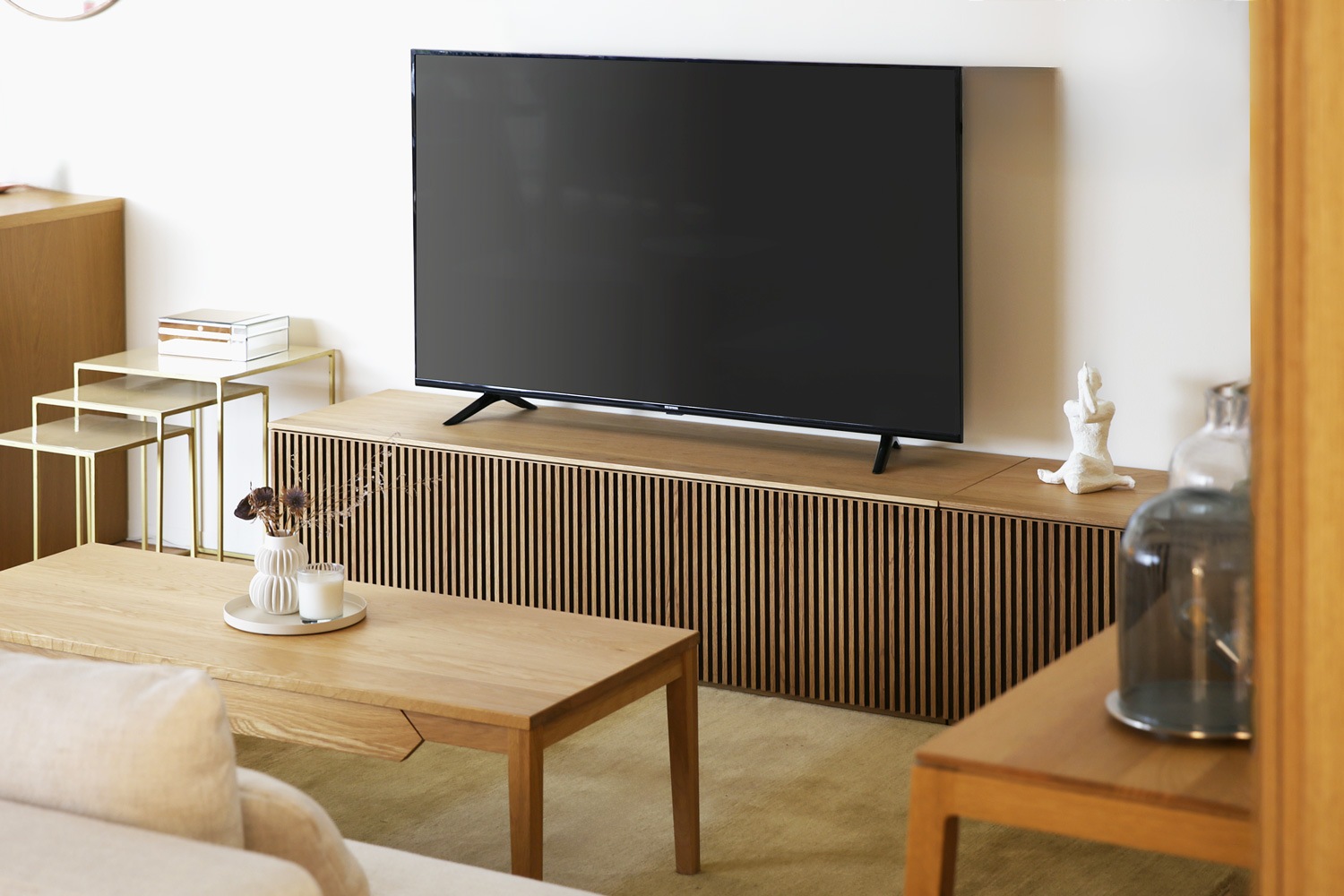 RIB SERIES リブシリーズ 75ローボード ウォルナット