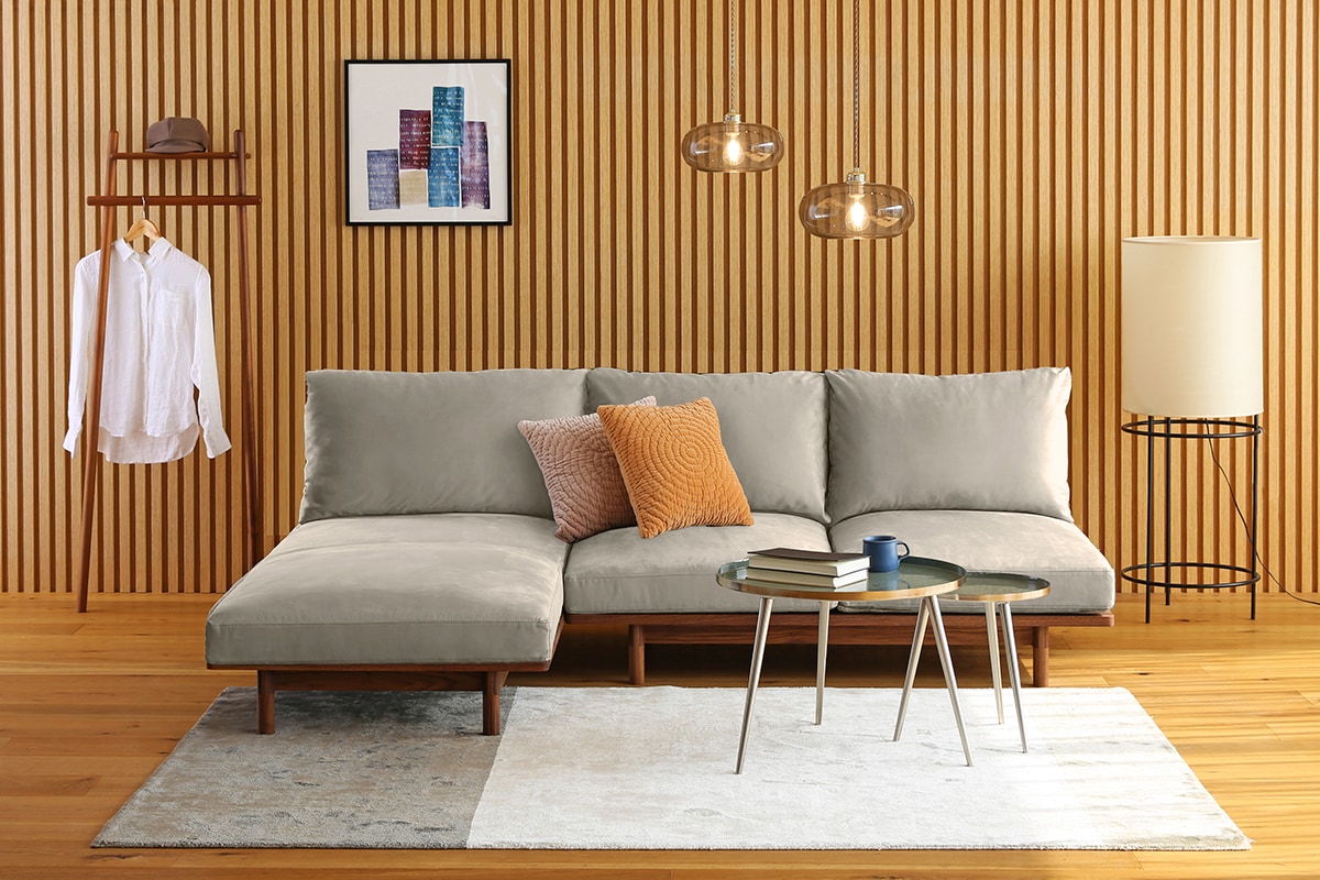 MOLEN SOFA モーレン シェーズロング オーク グレー塗装【受注生産】