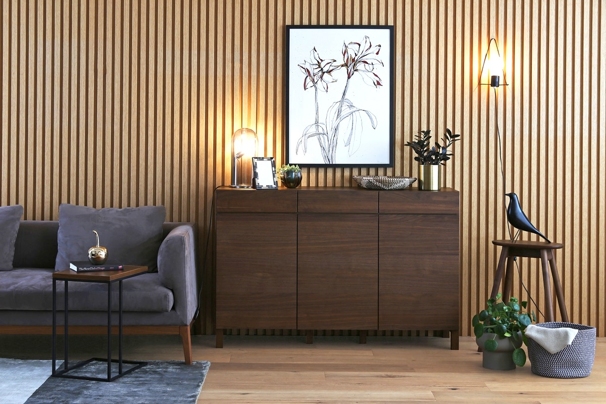 LECCE 134キャビネット ウォルナット