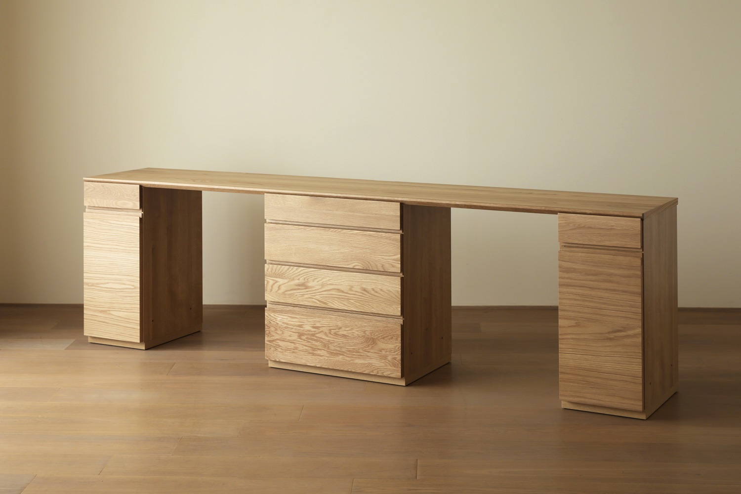 ASTER アスター DESK SET10 240天板 + 30キャビネット (左開き) + 60