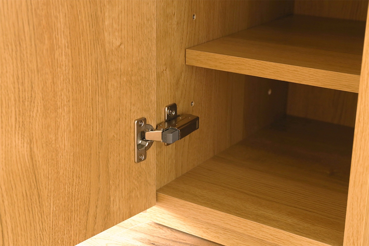 ASTER DESK SET10 240天板 + 30キャビネット (左開き) + 60チェスト + 30キャビネット (右開き) オーク/ウォルナット