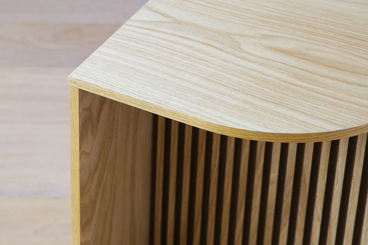 RIB SERIES リブシリーズ H50サイドテーブル オーク