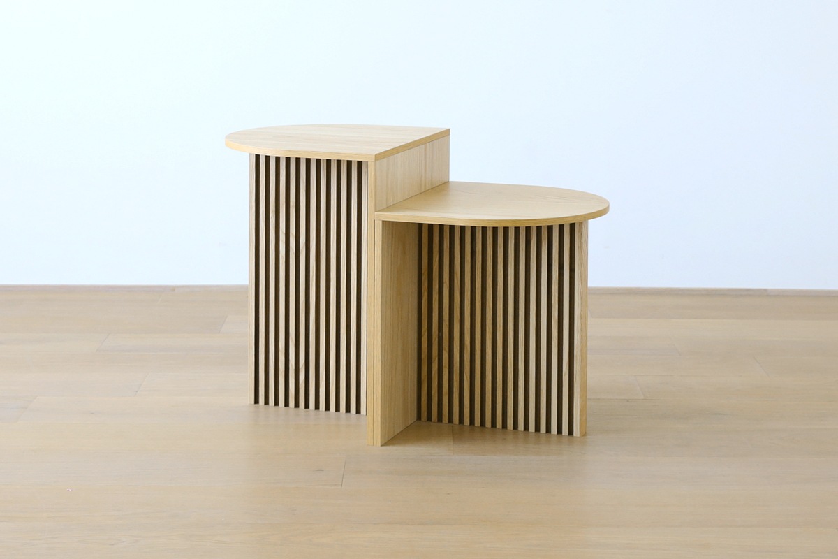 RIB SERIES リブシリーズ H50サイドテーブル オーク