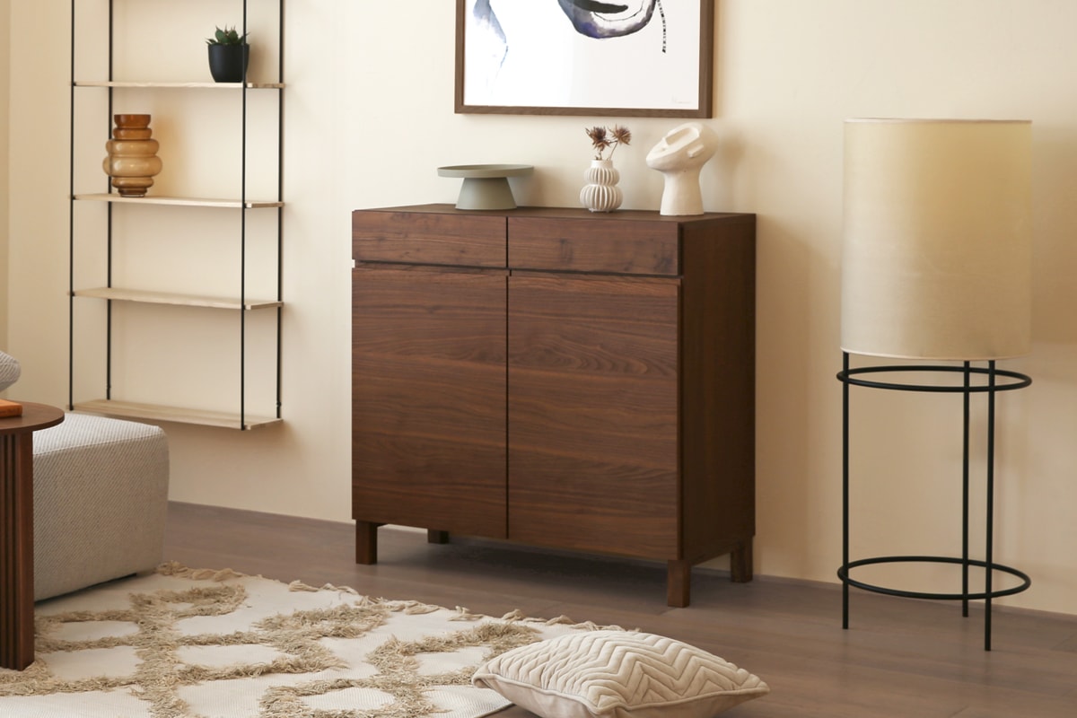 LECCE 90キャビネット ウォルナット