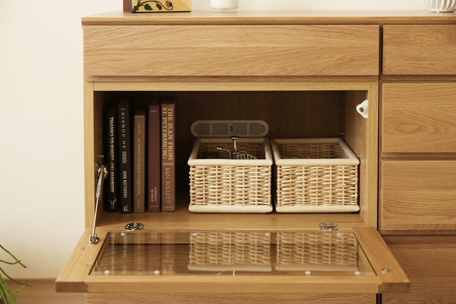ASTER アスター DESK SET7 180天板 + 60デスク ＋ 60ガラス扉 + 60