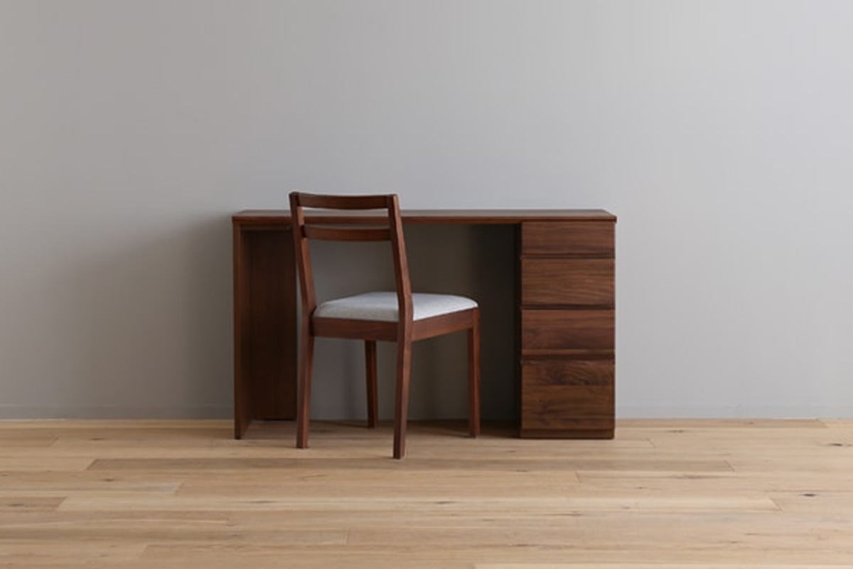 ASTER 120天板 + サイドパネル（右・左） + 30チェスト オーク/ウォルナット ※チェア別売