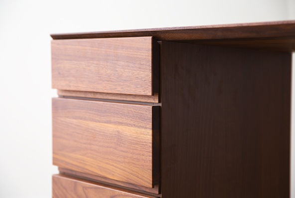 ASTER 120天板 + サイドパネル（右・左） + 30チェスト オーク/ウォルナット ※チェア別売