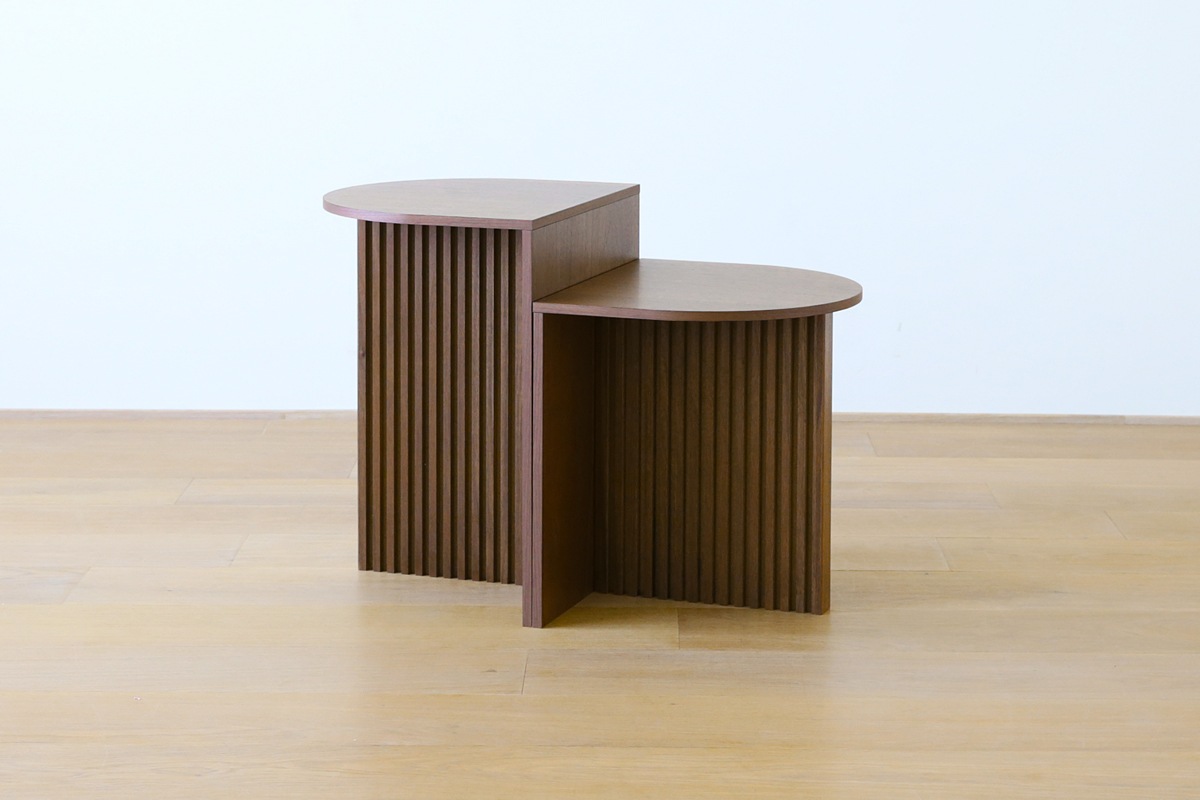 RIB SERIES リブシリーズ H40サイドテーブル ウォルナット