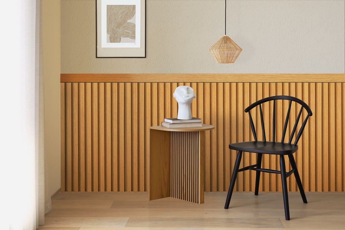 RIB SERIES リブシリーズ H40サイドテーブル ウォルナット