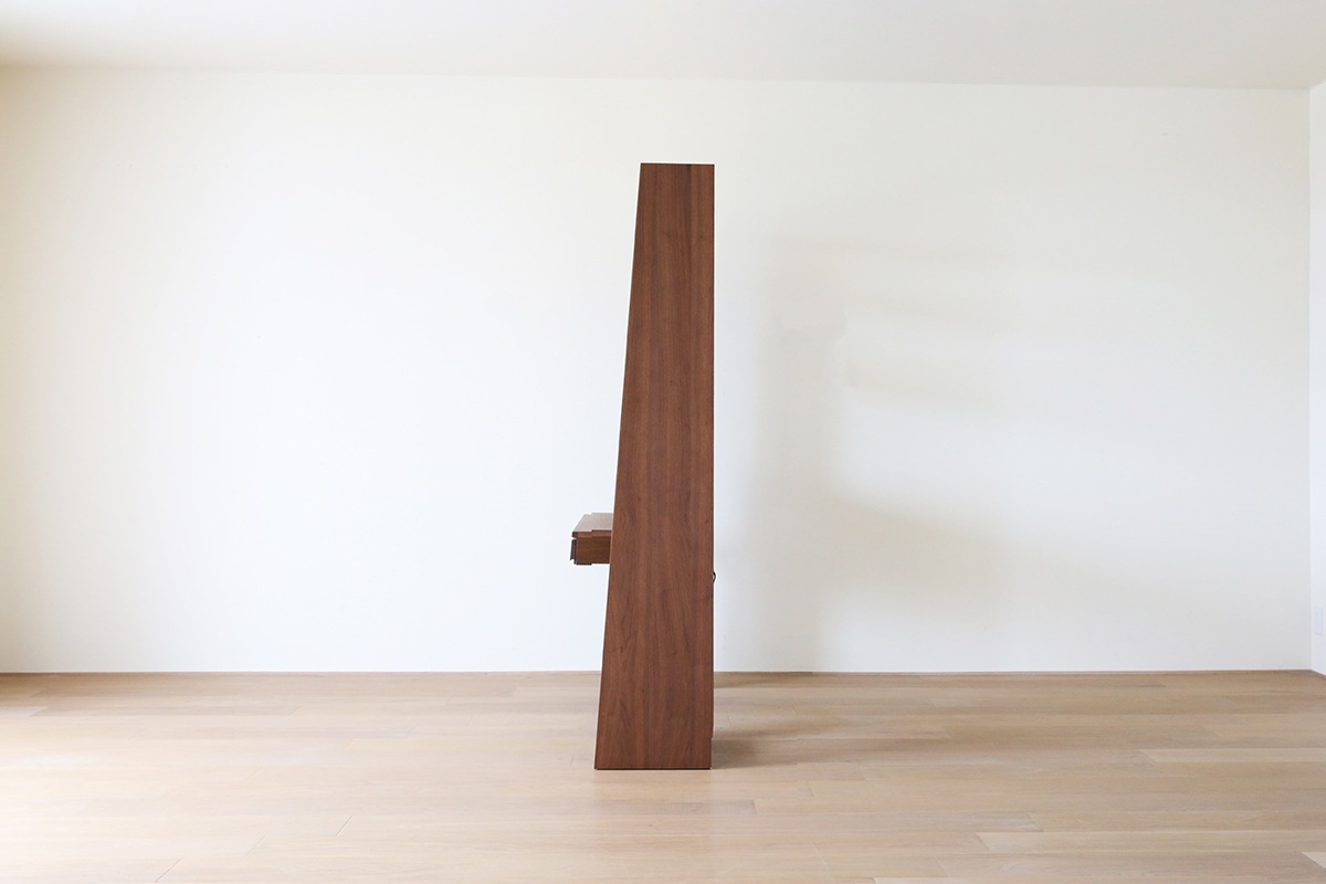 GALLE 65本棚(右加工あり) + 89学習デスクパーツ + エンドパネル(右エンド) 幅 184cm