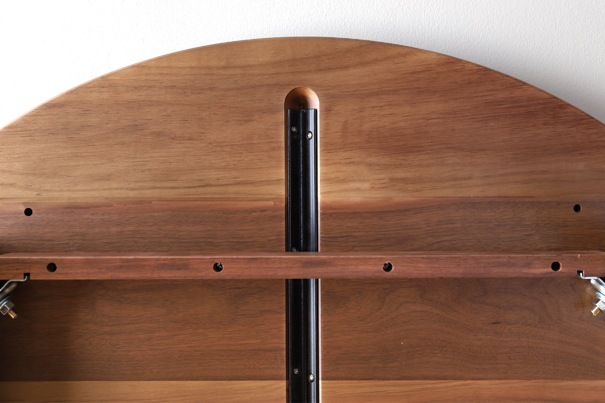 PLAIN ROUND DINING TABLE サイズオーダー オーク グレー塗装