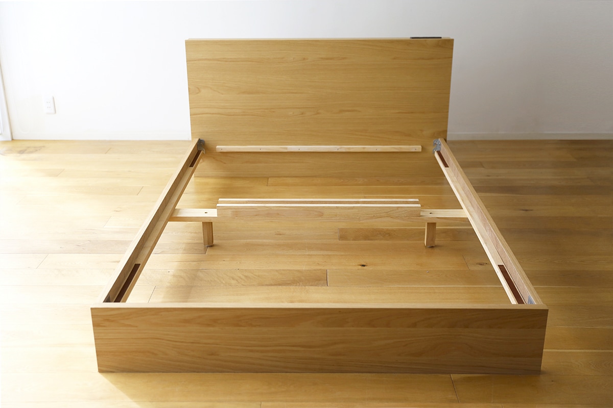 【廃番25%OFF】 MUR BED ダブル ウォルナット