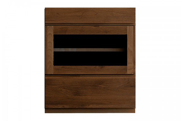 ASTER 60ガラス扉 オーク ※天板別売り