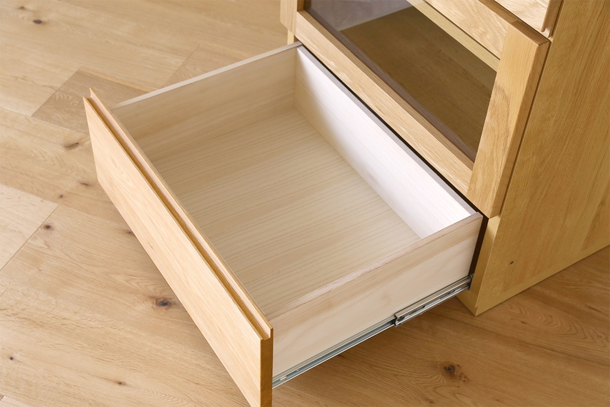 ASTER 60ガラス扉 オーク ※天板別売り