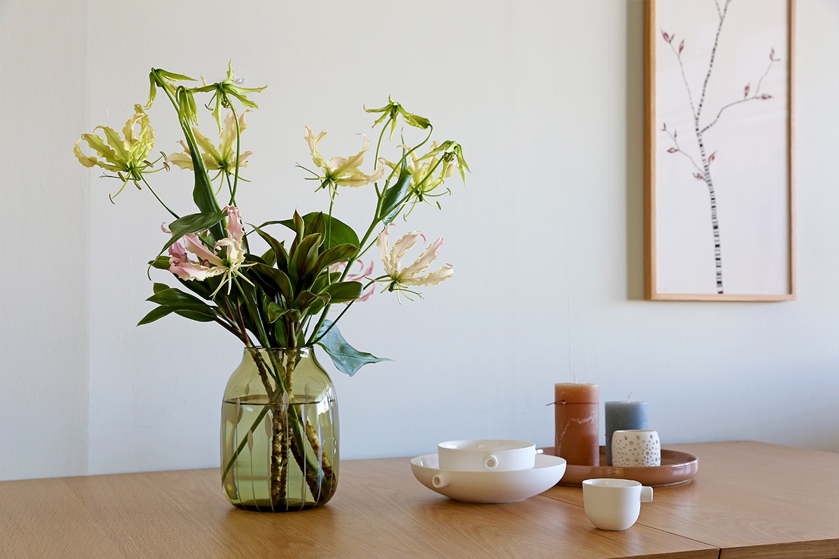 【廃番30%OFF】VASE SHAPE TEA GREEN (HBC-188,189)
