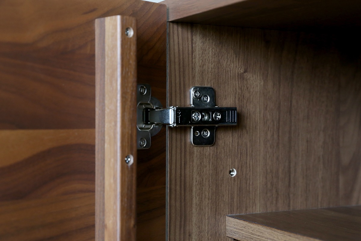 LEIRIA 84キャビネット 引出＋扉  ウォルナット